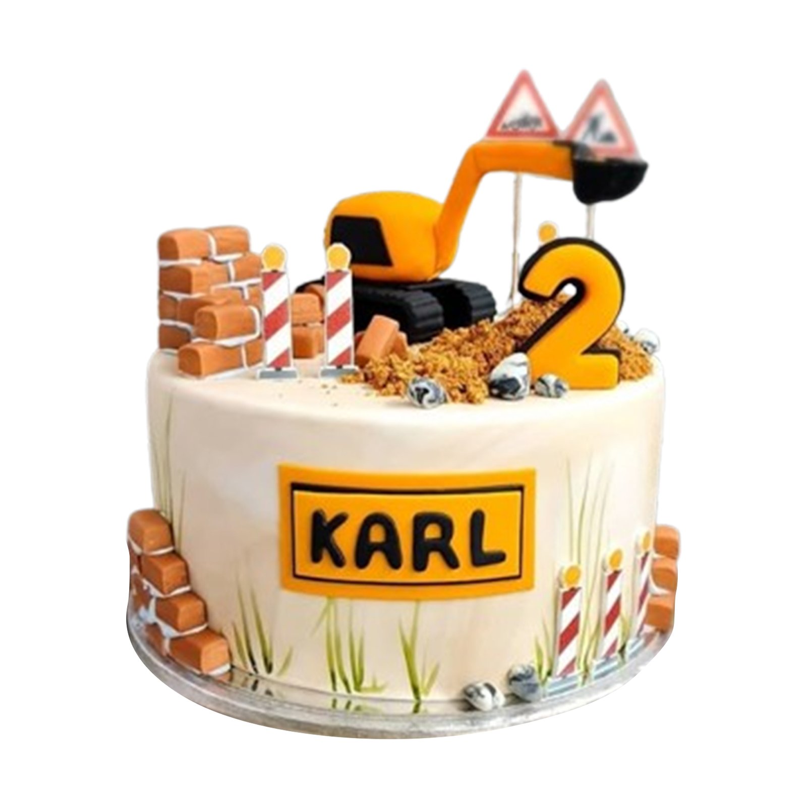 Digger Construction Cake V2